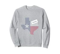 Bandiera del Texas Stato punteggiata Art Lone Star Pride Design Patriottico Felpa