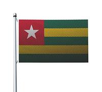 Bandiera Del Togo Con 2 Occhielli Garden Flag Resistente Alle Intemperie Bandiere Da Giardino Decorazione Per Fattoria Patio All'Aperto 90X150Cm