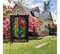 Bandiera del Togo con leone, bifacciale, 28x40 pollici, decorazione per esterni