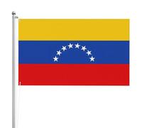 Bandiera del Venezuela 3x5FT Double Sided Outdoor Flag Decor | Striscione resistente a tre strati in poliestere per giardino, patio, portico, esposizione resistente allo sbiadimento