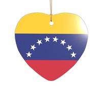 Bandiera del Venezuela stampa regali addio al nubilato Mr & Mrs ornamento di Natale, un regalo unico ricordo di nozze