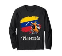 Bandiera del Venezuela Turpial National Bird Design Maglia a Manica