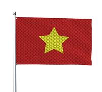 Bandiera Del Vietnam Del Nord Bandiera Da Cortile Resistente Alle Intemperie Bandiere Di Benvenuto Durevole Garden Flag Per All'Aperto Fattoria Esterni 90X150 Cm