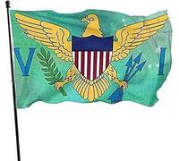 Bandiera della Bandiera delle Isole Vergini Americane 3x5 Ft Stampa su un lato Striscione bandiera della famiglia di benvenuto