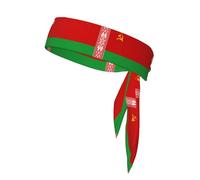Bandiera della Bielorussia Sport Head Tie Beach Summer Tropical Regolabile Antiscivolo Traspirante per Corsa Ninja Head Band