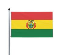 Bandiera della Bolivia - Bandiera bifacciale da 0,9 x 1,5 m - Striscione resistente per decorazioni esterne e giardino, stampa su entrambi i lati, facile da installare