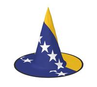Bandiera della Bosnia ed Erzegovina 1 pz Halloween strega cappello costume partito cappello adatto per giochi teatrali accessori
