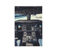 Bandiera della cabina di pilotaggio dell'aeroplano, 0,9 x 1,5 m, bandiere da giardino vivaci su entrambi i lati, striscione di benvenuto stagionale con occhielli in ottone, decorazione sfondo