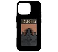 Bandiera della Cambogia Angkor Wat Khmer Vishnu Retro Vintage Storico Custodia per iPhone 16 Pro