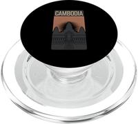 Bandiera della Cambogia Angkor Wat Khmer Vishnu Retro Vintage Storico PopSockets PopGrip per MagSafe