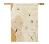Bandiera della casa delle api autunnale della metà del secolo 70,1 x 101,2 cm, double face, per decorazione esterna, bandiera minimalista autunnale per la casa, bandiera per la casa in tela da cortile