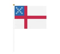 Bandiera della Chiesa Episcopale, bandiera sventolabile a mano su entrambi i lati, 5,5x8,2 pollici, bandiera portatile