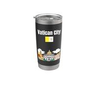 Bandiera della Città del Vaticano San Pietro souvenir visitatore Piazza Bicchiere termico in acciaio inox doppia parete
