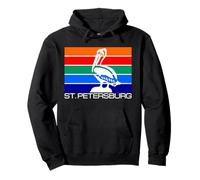 BANDIERA DELLA CITTÀ DI SAN PIETROBURGO FLORIDA ST. PETE FL Felpa con Cappuccio