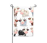Bandiera della collezione di mucche, 30,5 x 45,7 cm, bandiere per esterni, verticale su entrambi i lati, bandiera da giardino, grande striscione per casa, cortile, decorazione per prato, portico