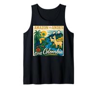 Bandiera della Colombia Ande Mountain Colombian Gear Columbia Flag Canotta