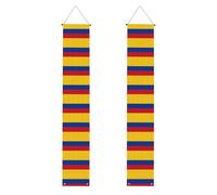 Bandiera della Colombia Celebration Portico Banner - Decorazione esterna su entrambi i lati per feste, cartello da giardino impermeabile per traguardi per la celebrazione della casa