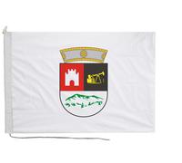 Bandiera della contea di Berat con corda e levetta - fatta a mano nel Regno U...