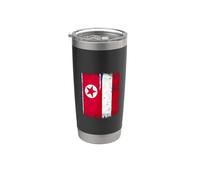 Bandiera della Corea del Nord Austria | Radici austriache coreane Bicchiere termico in acciaio inox doppia parete