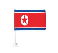 Bandiera della Corea del Nord Auto Clip Finestra Esterna 30x45 Cm Doppio Lato Decorazione Auto