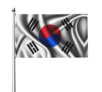 Bandiera Della Corea Del Sud Bandiere Di Benvenuto Con 2 Occhielli Bandiere Da Giardino Resistente Alle Intemperie Garden Flag Per Fattoria Esterni Interni 90X150Cm