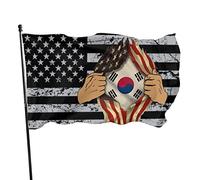 Bandiera della Corea del Sud Blood Inside Me Bandiera 3x5 piedi Bandiere da muro dai colori vivaci e resistenti allo sbiadimento UV per esterni ed interni