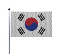 Bandiera Della Corea Del Sud Con 2 Occhielli Bandiere Di Benvenuto Divertente Bandiere Da Giardino Decorazione Per Fattoria Esterni All'Aperto 90X150Cm