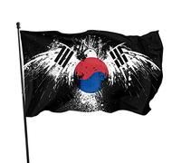 Bandiera della Corea del Sud con aquila, 9,1 x 1,5 m, striscioni da parete dai colori vivaci e resistenti allo sbiadimento UV, per esterni e interni