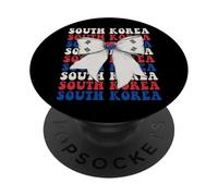 Bandiera della Corea del Sud Corea del Sud Orgoglio Coquette Bow PopSockets PopGrip Adesivo