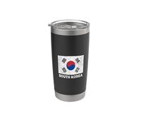 Bandiera della Corea del Sud Donne Uomini Ragazzi Ragazze Bambini Bday Bicchiere termico in acciaio inox doppia parete