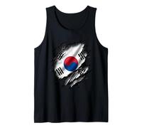 Bandiera della Corea del Sud Effetto strappato Canotta