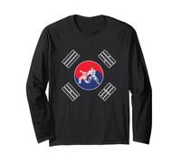 Bandiera della Corea del Sud Hapkido Maglia a Manica