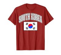 Bandiera della Corea del Sud in Stile Universitario Maglietta