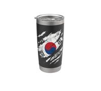 Bandiera della Corea del Sud, look patriottico Bicchiere termico in acciaio inox doppia parete