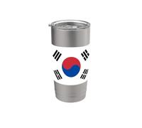 Bandiera della Corea del Sud, simbolo Yin-Yang, design coreano Taegeukgi Bicchiere termico in acciaio inox doppia parete
