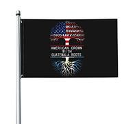 Bandiera della corona americana con radici del Guatemala, 3x5 piedi, poster, sfondo decorativo, decorazione da parete, in poliestere, da applicare a giardino, cortile, casa, interno, esterno