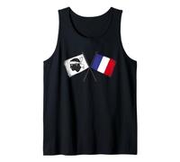 Bandiera della Corsica Francia attraversata Corsican Pride Design Canotta