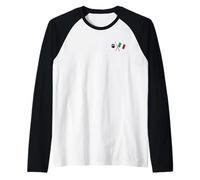 Bandiera della Corsica Italia Pocket Pride Heritage Design Maglia con Maniche Raglan