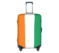 Bandiera della Costa d'Avorio Copertura Bagagli Valigia Trolley Protettiva Elastico Lavabile Anti Graffio Fit 45-81 cm, bianco, S