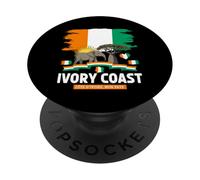 Bandiera della Costa d'Avorio, idea per bambini e patrimonio ivoriano PopSockets PopGrip Adesivo