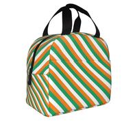 Bandiera della Costa d'Avorio Stampa Borsa bento isolata, foglio di alluminio palmare ispessito resistente all'acqua Lunch Bag