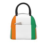 Bandiera della Costa d'Avorio Stampa Moda Pratica Borsa termica Pranzo Leggero Tote Scuola Picnic Escursioni