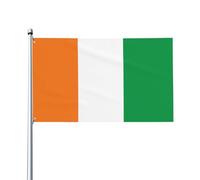 Bandiera della Costa d'Avorio Stampe Bandiere decorative per esterni 0,9 x 1,5 m leggere e belle adatte per cortili all'aperto e celebrazioni di festival.