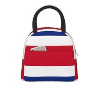 Bandiera della Costa Rica Stampa Isolata Lunch Bag Portatile A Prova Di Perdite Riutilizzabile Tote Lavoro Scuola Picnic Ragazzi Ragazze