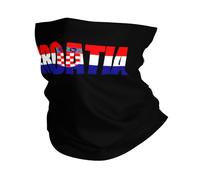 Bandiera della Croazia Croata Donna Uomo Ghetta da Collo Multifunzione Sciarpa A Tubo Elastico Bandana per Yoga Campeggio Escursionismo