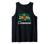 Bandiera della Dominica Patriottica Uomini Donne Bambini Caraibi Canotta