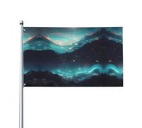 Bandiera della fantascienza con stelle. Bandiera da giardino per esterni, 0,9 x 1,5 m, striscione in poliestere con stampa vivida, facile da appendere per patio, feste, campeggio