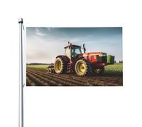Bandiera della fattoria del trattore 3x5 Ft Bandiera Esterna Bandiera Giardino di Vacanza Bandiera di Benvenuto Cortile Banner Casa Giardino Cortile Prato Bandiere Decorative, Interni/Esterni Stampa