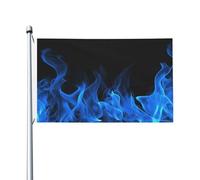 Bandiera della fiamma blu Bandiera 3x5 Ft Banner all'aperto Festa Giardino Bandiera Benvenuto Yard Banner Casa Giardino Cortile Decorazione Prato Bandiere Decorative, Interni/Esterni Bandiera Stampa