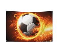 Bandiera della fiamma di calcio 3x5 Ft No Fade Bandiera di benvenuto Giardino Cortile Casa Bandiere Decorative Garden Yard Segno Indoor Outdoor Banner Party Home Decor